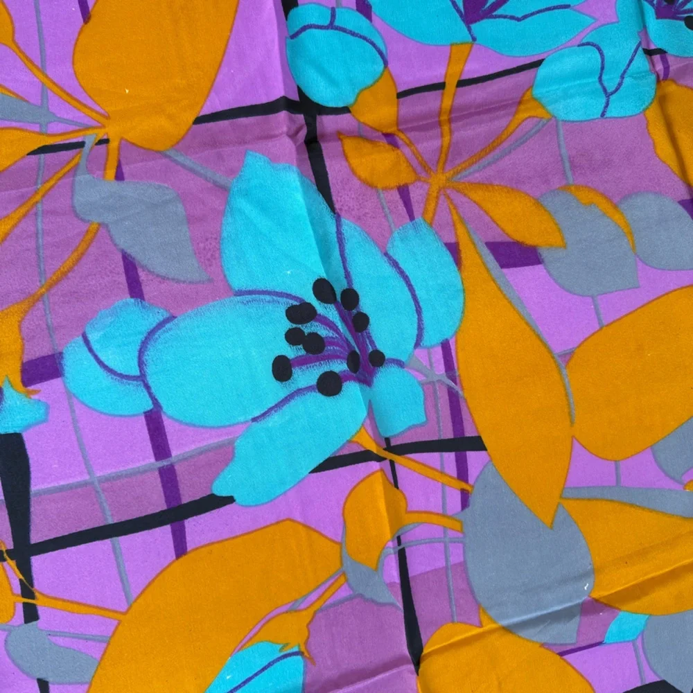 Anthropologie Raj Floral Silk Scarf